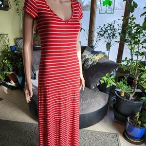 Epilogue Womens Striped Causal Lightweight Jersey Comfort Summer Dress, Size S